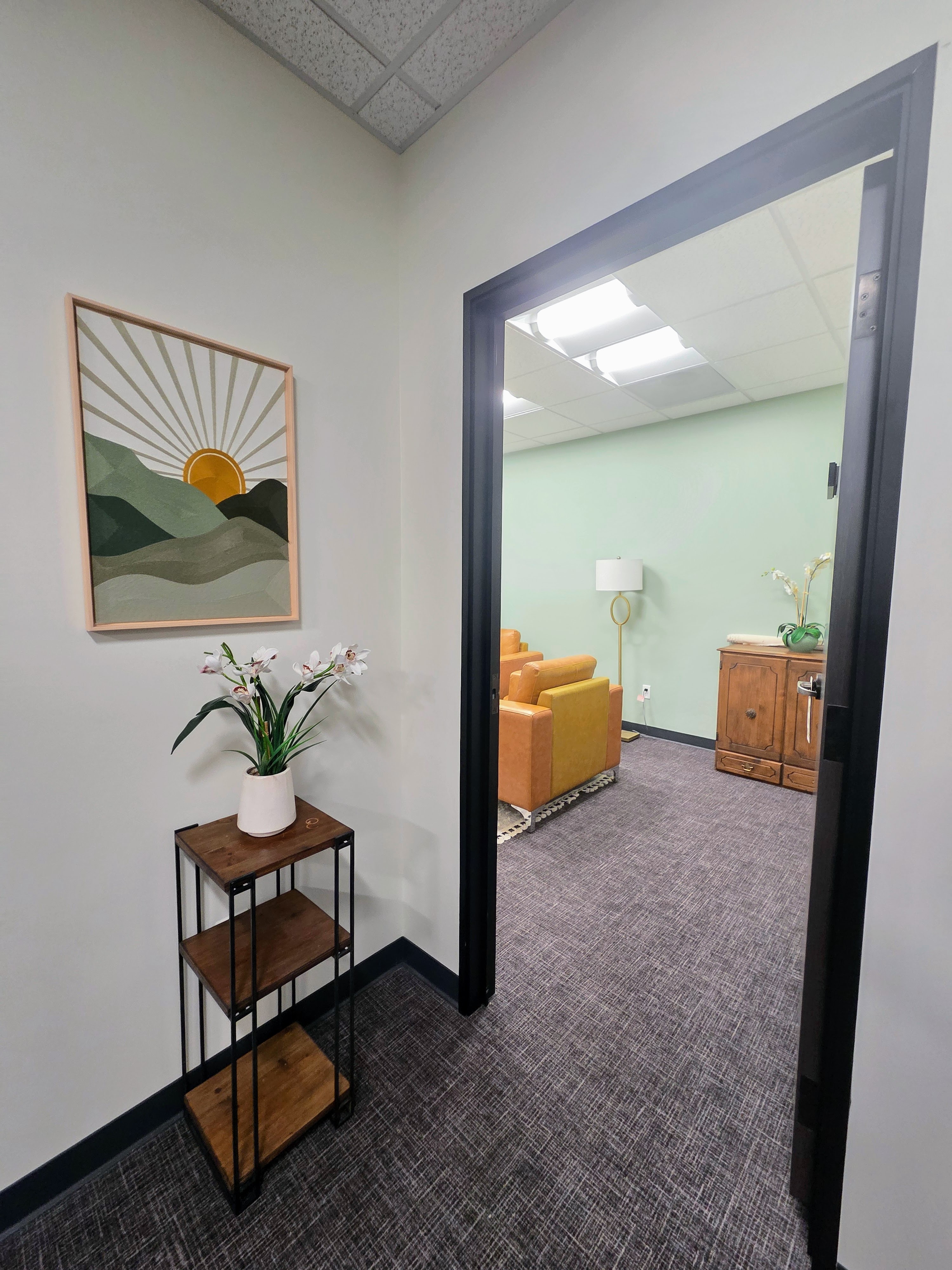 Monterey Bay Psychiatry office — a warm, welcoming clinical space in Carmel, CA